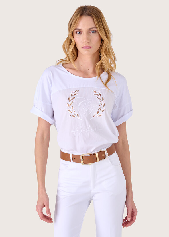 T-shirt Samuela in cotone BIANCO Donna null