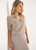 Sidney knit top with lurex

 BEIGE SABBIA Woman image number 1