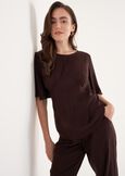 Blusa Bally In 100% Viscosa MARRONE JAVABIANCO BURRO Donna immagine n. 1