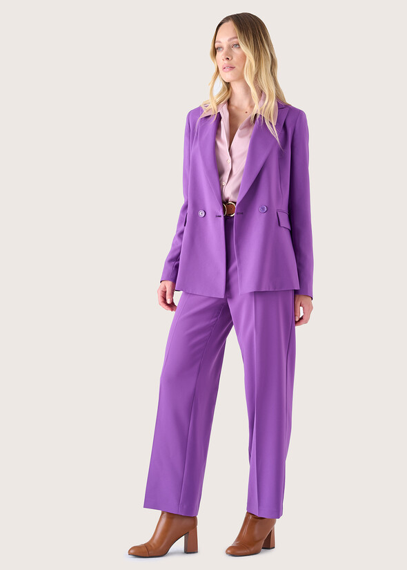 Ashley technical fabric trousers NERO BLACKVIOLA FRESIA Woman null