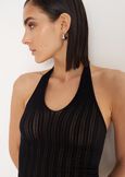 Top Talce effetto calza NERO BLACK Donna immagine n. 2