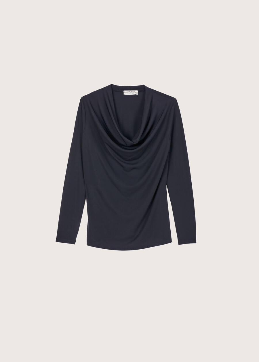 Maglia Laura in jersey NERO BLACKGRIGIO CLOUD Donna , immagine n. 4