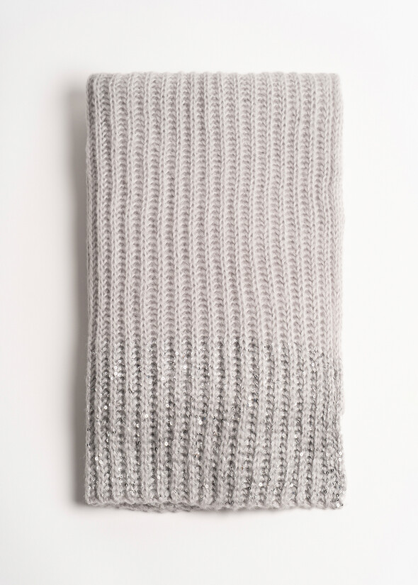 Sciarpa Sharon con paillettes GRIGIO PERLA Donna null