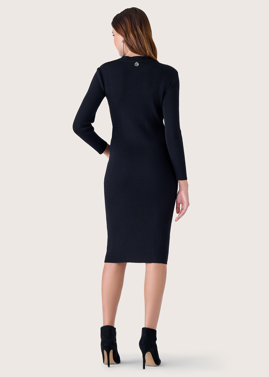 Abito Miami in maglia NERO BLACK Donna , immagine n. 4
