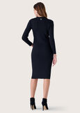 Miami knitted dress NERO BLACK Woman image number 4