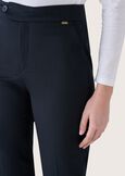 Alice cotton blend trousers NERO BLACKBEIGE LIGHT BEIGEROSSO TULIPANO Woman image number 3