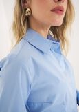 Alessia-D basic cotton shirt BIANCO WHITEBLU CELESTE Woman image number 2
