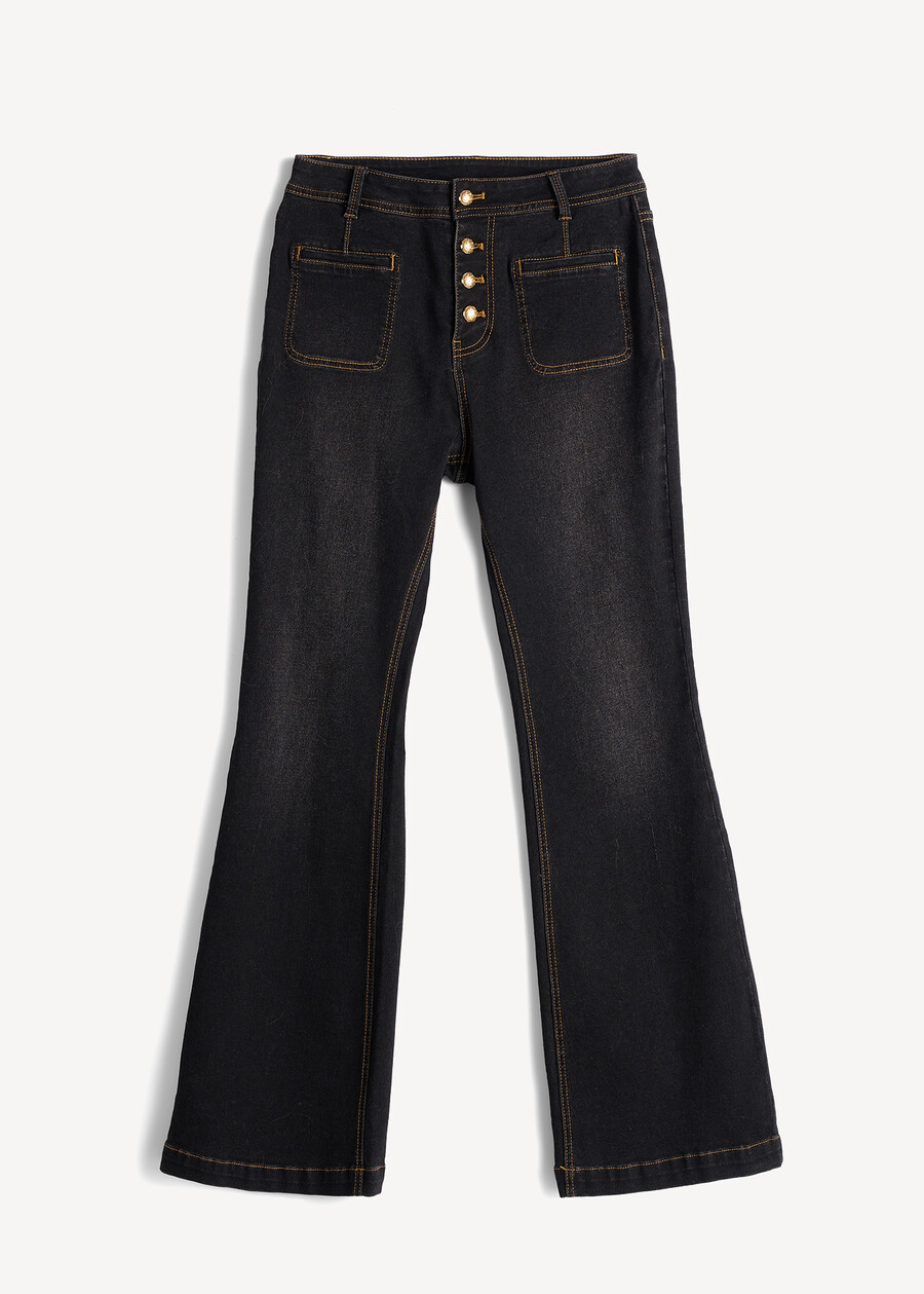 Jeans Jacqueline con cuciture NERO Donna , immagine n. 5
