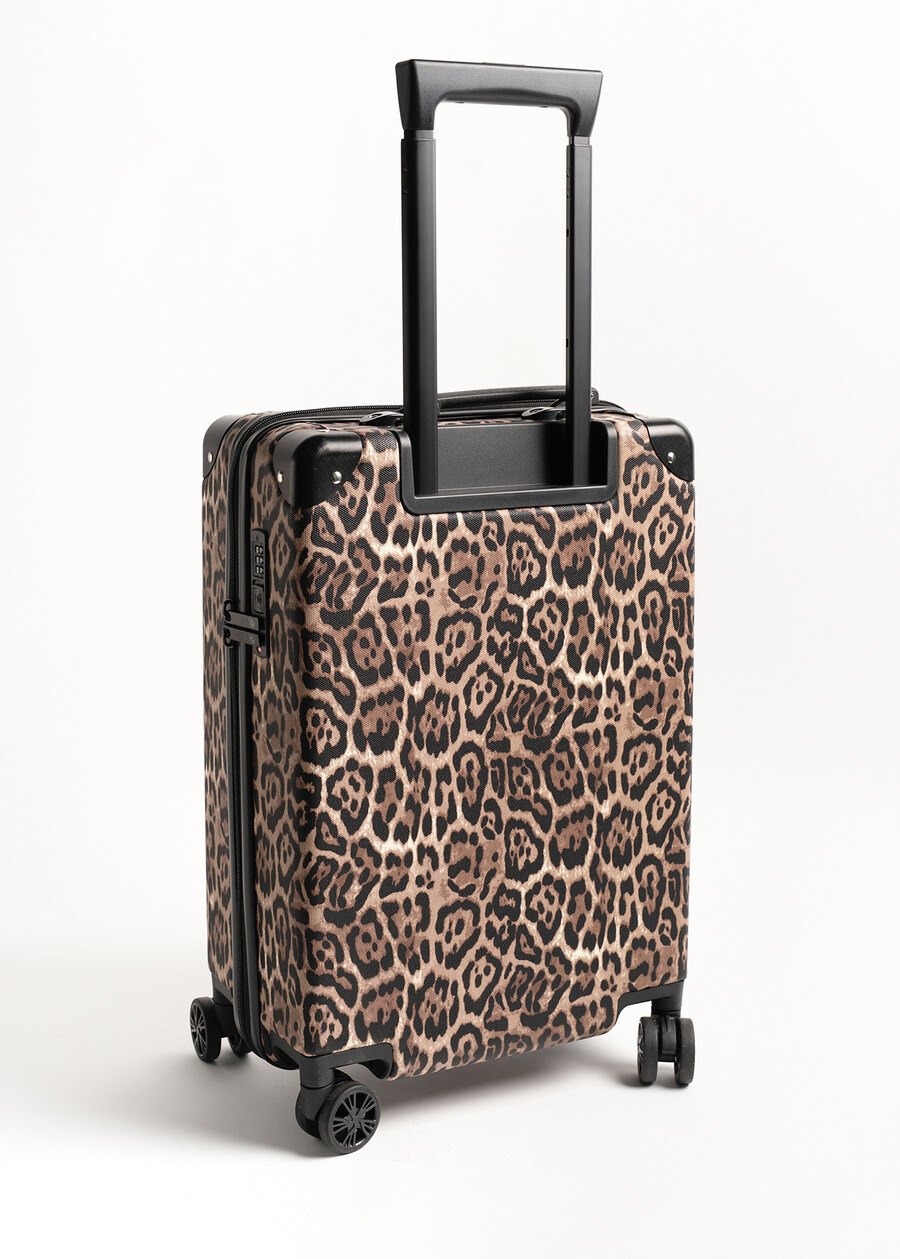 Tailor animalier eco-leather trolley NERO BLACK Woman , image number 5