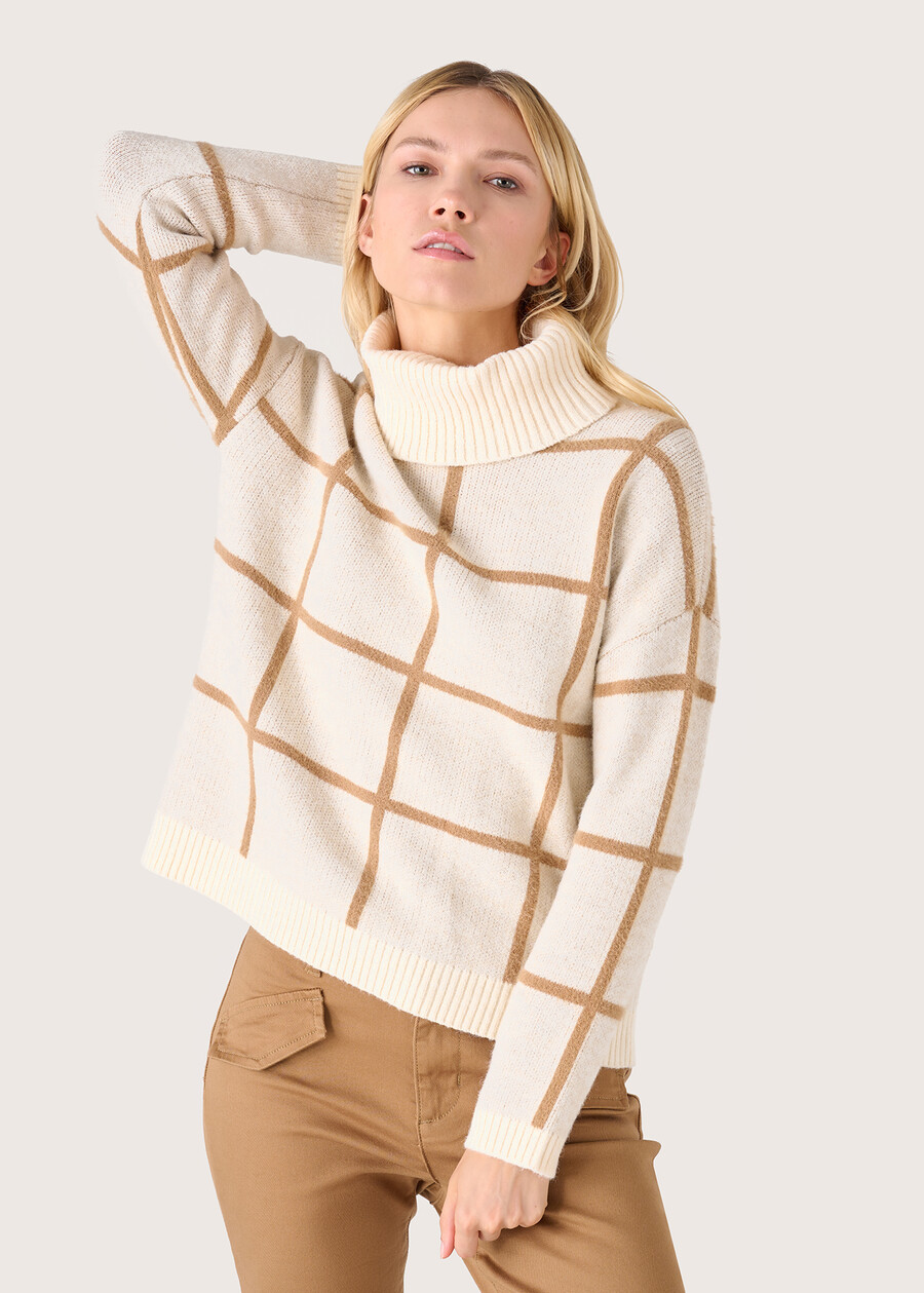 Maglia Marlyn a collo alto BEIGE LANA Donna , immagine n. 1