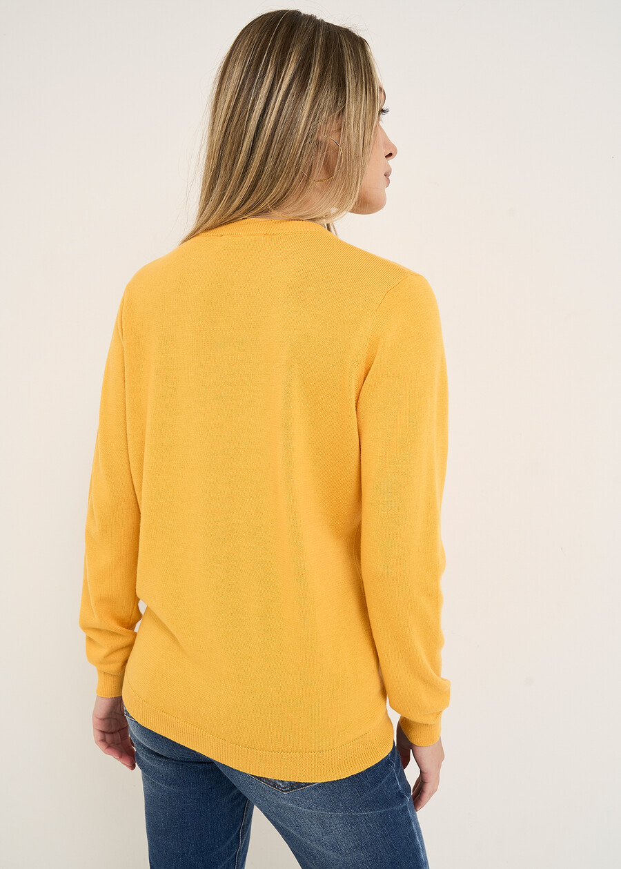 Cardigan Clio a girocollo ARANCIONEROSSO Donna , immagine n. 4