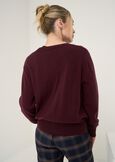 Cardigan Chiara in lana cashmere ROSSO BORDEAUXVERDE Donna immagine n. 3