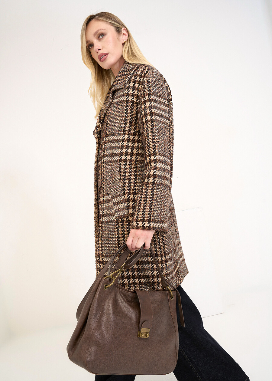Borsa a spalla Blond in vera pelle MARRONE Donna , immagine n. 1