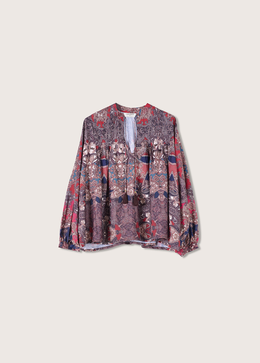 Blusa Constance in misto viscosa BLU GRAFITE Donna , immagine n. 4
