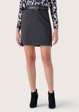 Glenna skirt in herringbone fabric BLU GRAFITE Woman image number 2