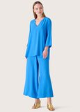 Blusa Cassy in viscosa ecovero BLU CARRIBEAN Donna immagine n. 4
