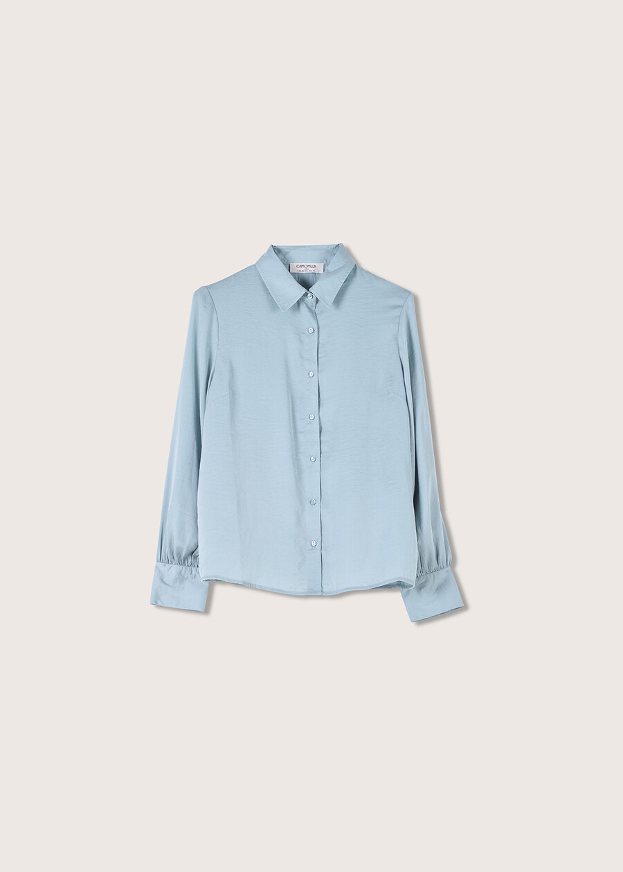 Camicia Conny effetto satin NERO BLACKBLU AQUAMARINE Donna , immagine n. 4