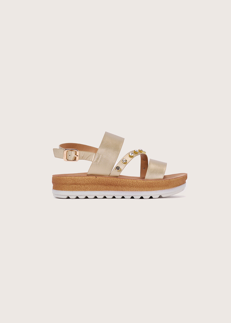Steila sandal with strass GOLD Woman , image number 3