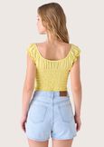 T-shirt Stelly in georgette GIALLO VANILLAVIOLA GRAPE Donna immagine n. 3