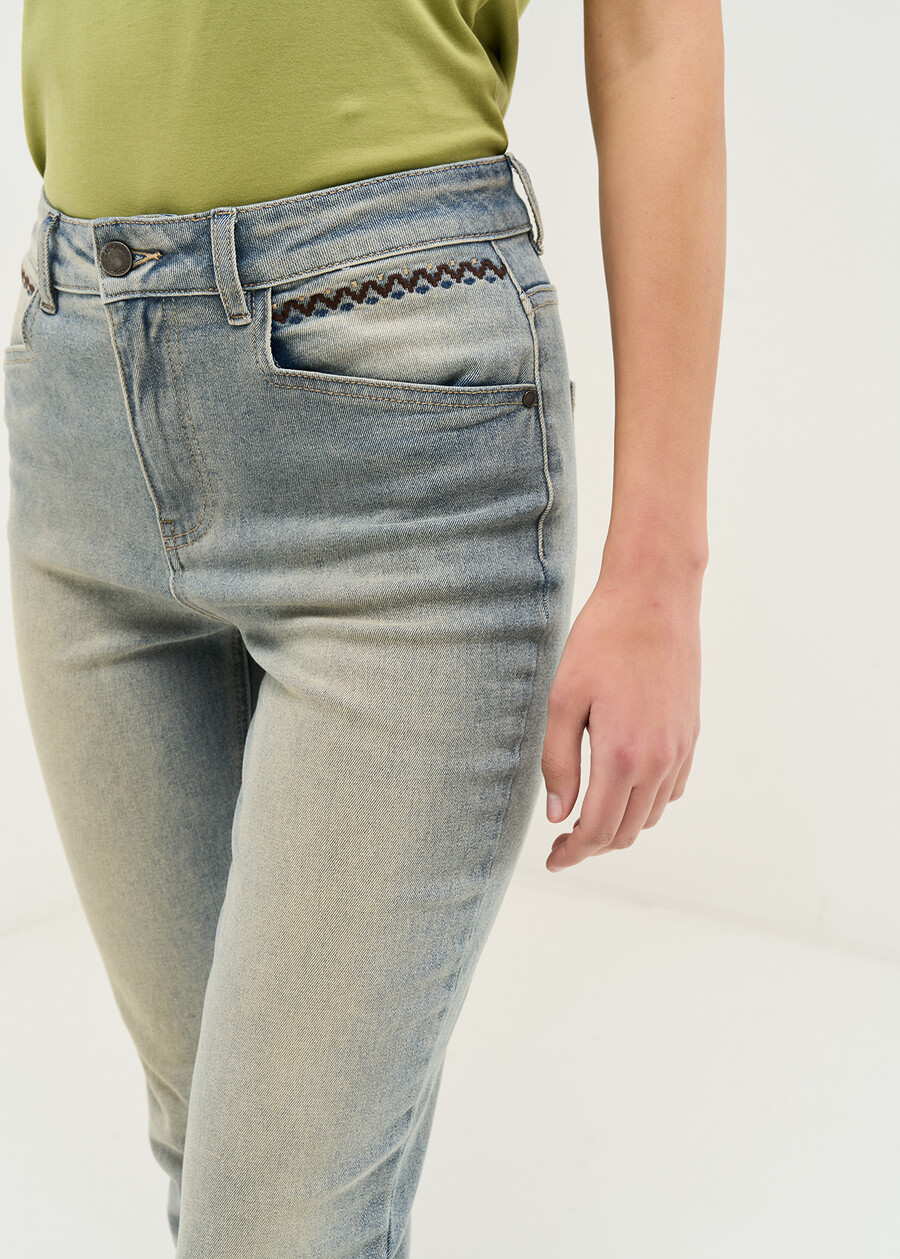 Kate skinny denim capri pants DENIM LIGHT DENIM Woman , image number 4