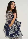 Borsa Briana-A stampa cashmere BLU Donna immagine n. 1