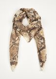 Foulard Sintia stampa pitone MARRONE TERRA Donna immagine n. 1