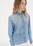 Camicetta Car 100% lyocell DENIM LIGHT DENIM Donna immagine n. 2