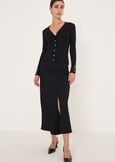 Cher cardigan with pearl-effect buttons NERO BLACK Woman image number 4
