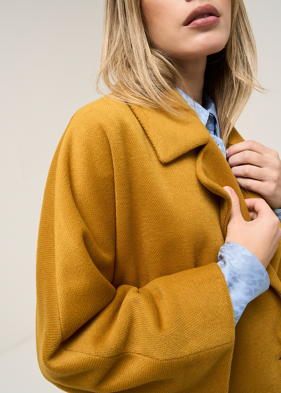 Cappotto Claudy doppiopetto BEIGE LATTEARANCIONE Donna , immagine n. 4