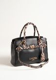 Belly Small animalier faux leather shopping bag NERO BLACK Woman image number 2