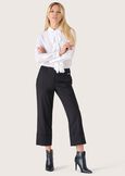Sara polyviscose trousers NERO BLACKBEIGE LANA Woman image number 1