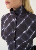 Suzan viscose top with snap buttons BLU Woman image number 2