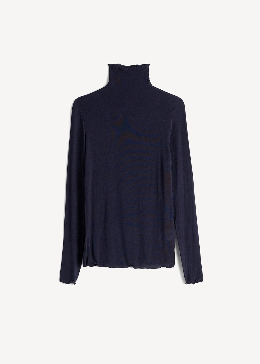 Stacey high-neck T-shirt ROSSO BORDEAUXBLU Woman , image number 5