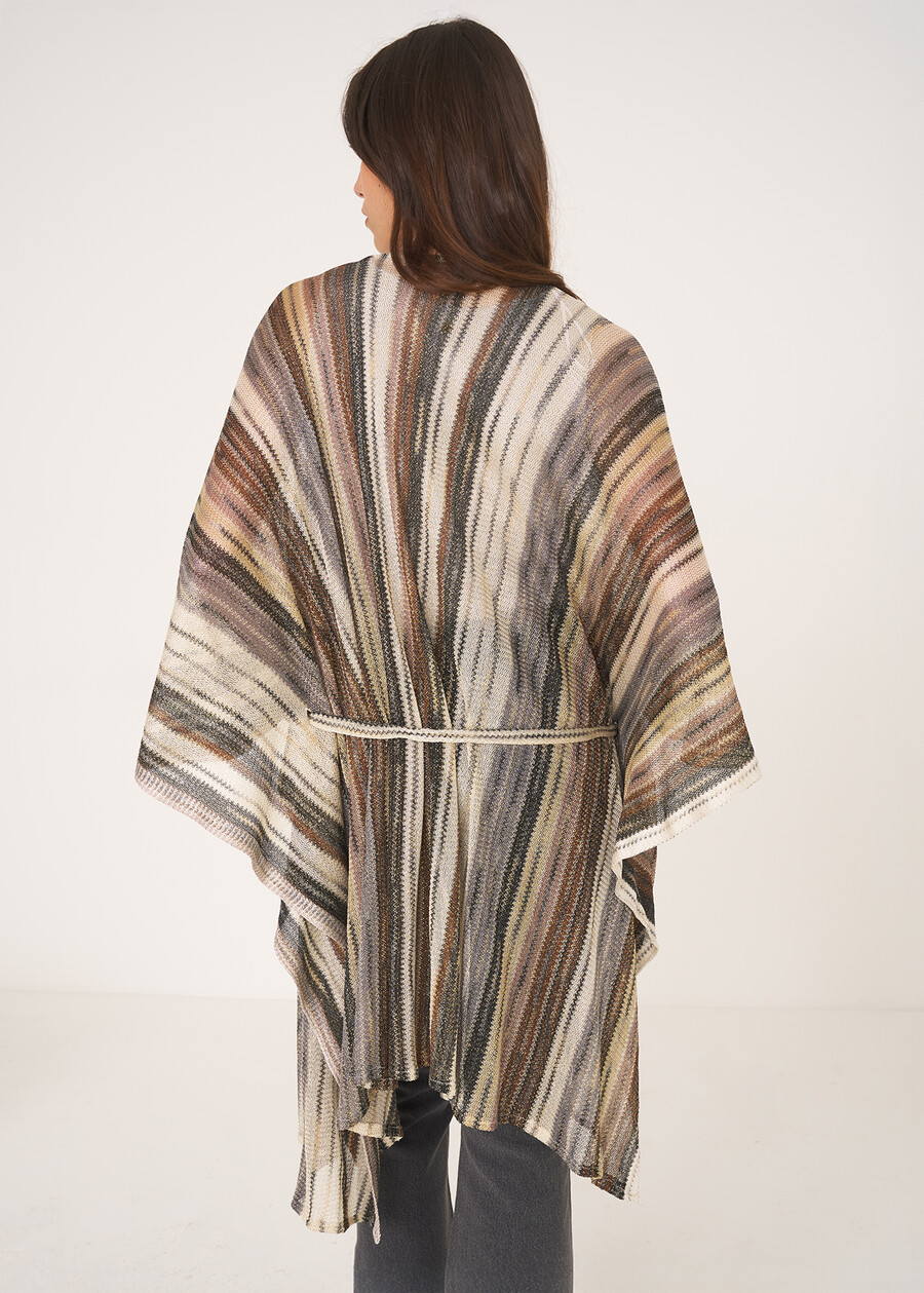 Mantella Milena lurex donna BIANCO BURRO Donna , immagine n. 3