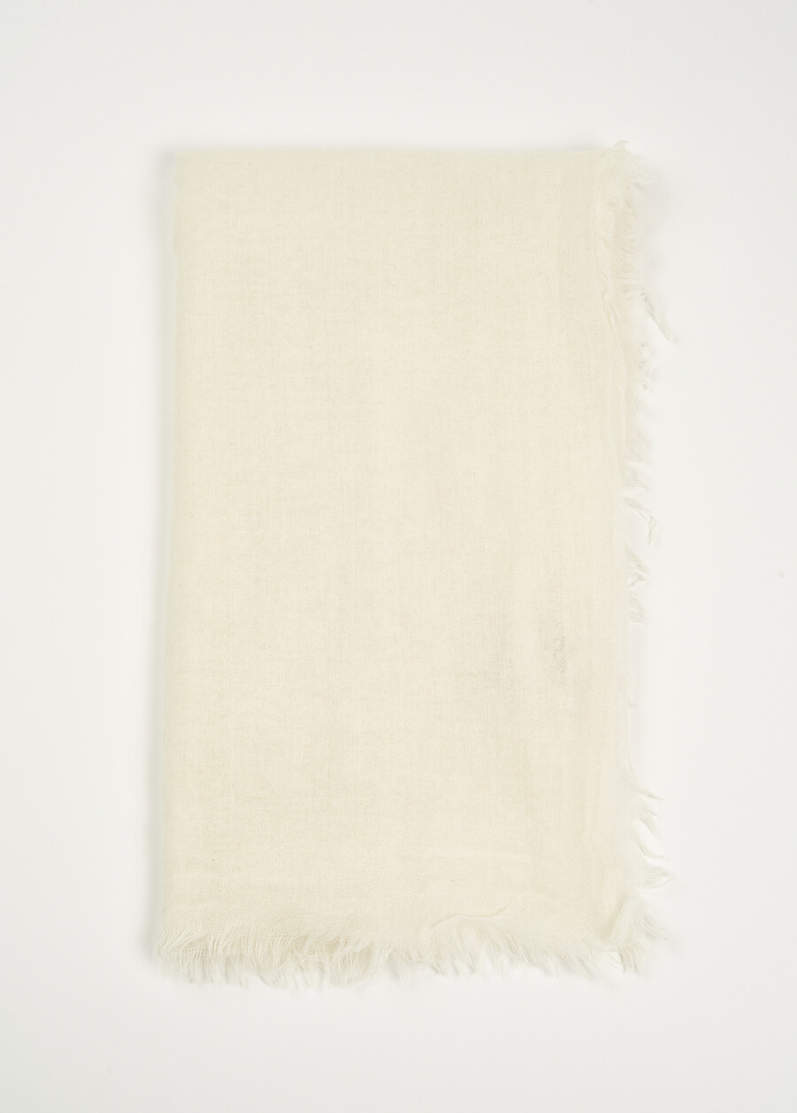 Sciarpa Sophie 100% lana BLU AVIONBIANCO BURROROSSO ARANCIONEMARRONE TERRA Donna , immagine n. 3