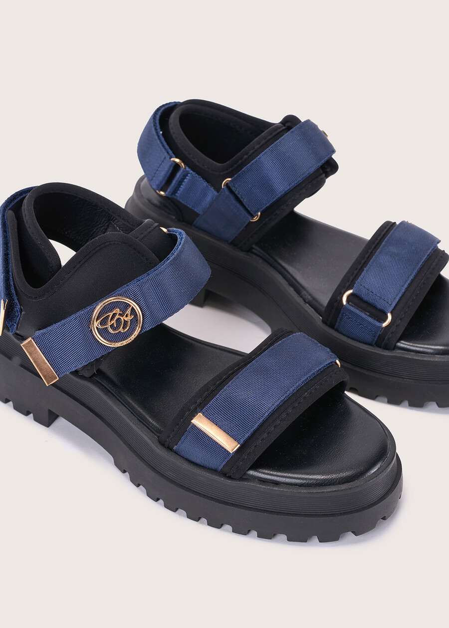 Sandalo Sandras con suola carrarmato BLUE OLTREMARE  Donna , immagine n. 2
