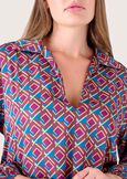 Sadee blouse in double fabric MARRONE EQUADORNERO BLACK Woman image number 2