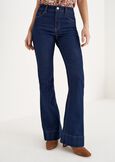 Drud flared trousers DENIM DARK DENIM Woman image number 2