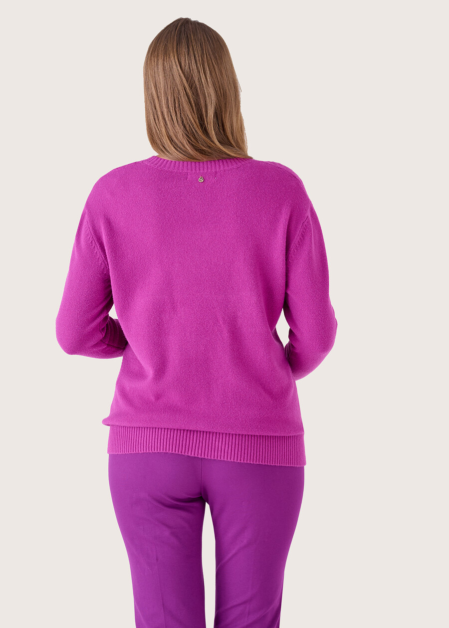 Maglia Mabel in misto viscosa VIOLA IRIS Donna , immagine n. 3