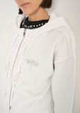 Florinne sweatshirt with jeweled details BIANCO WHITE Woman image number 3