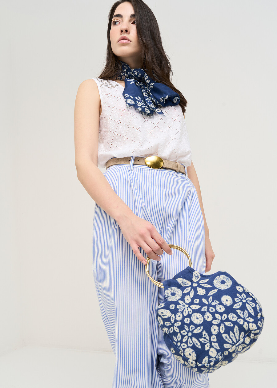 Pochette Bibyl in tessuto fantasia BLU Donna , immagine n. 1