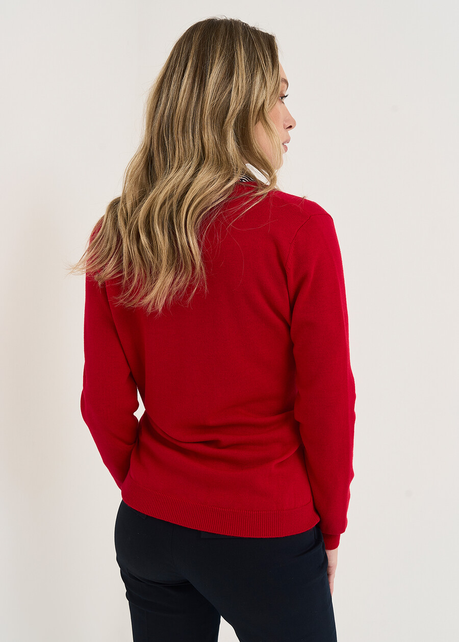 Cardigan Clio a girocollo ARANCIONEROSSO Donna , immagine n. 3