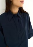 Camicia Cely corta in cotone VERDEBLU Donna immagine n. 3
