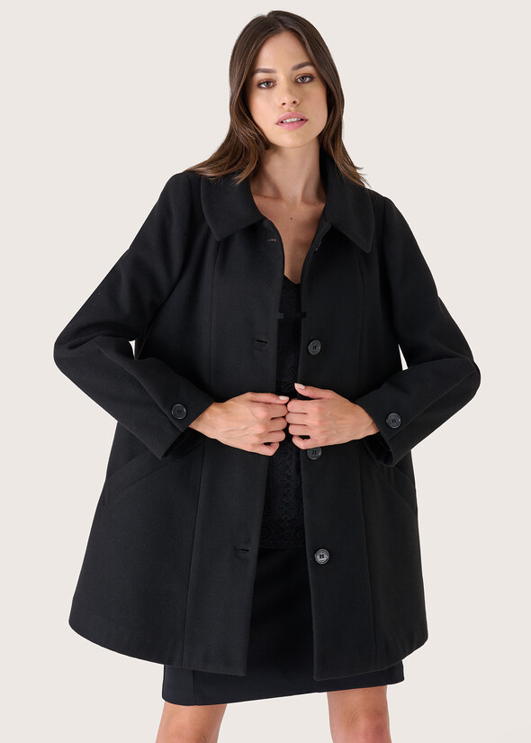 Sara cloth coat NERO BLACK Woman null