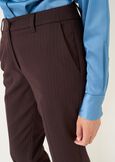Pantaloni Alice a sigaretta a righe MARRONE MOKA Donna immagine n. 4