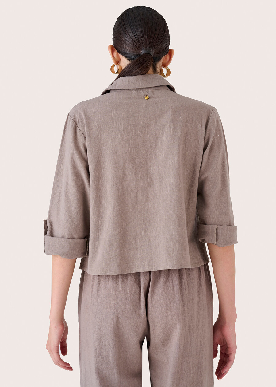 Camicia Cora 100% cotone GRIGIO TORTORA Donna , immagine n. 3