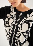 Maira sweater with contrast design NERO BLACK Woman image number 3
