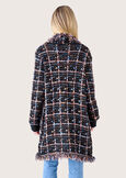 Cardigan Cardi in tessuto bouclé NERO BLACK Donna immagine n. 5