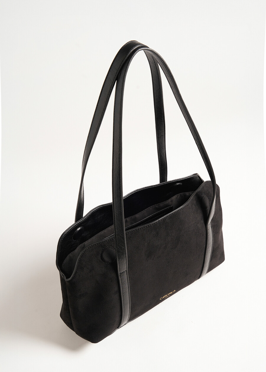 Bauletto Bonny-A in ecocamoscio NERO BLACK Donna , immagine n. 2