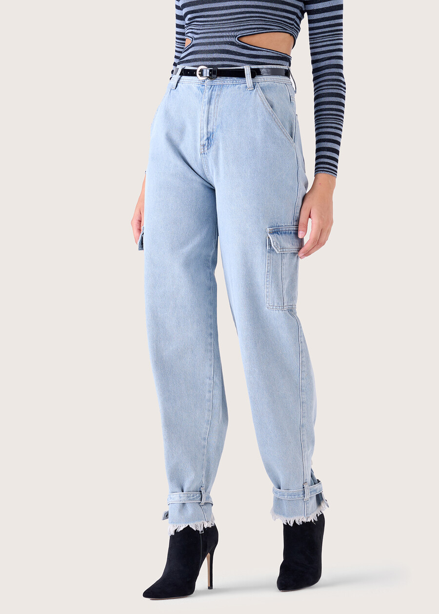 Pantalone Danielle 100% cotone denim DENIM LIGHT DENIM Donna , immagine n. 2